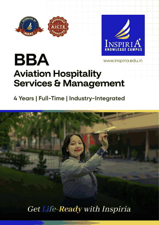 BBA in Aviation Hospitality Services & Management programme brochure