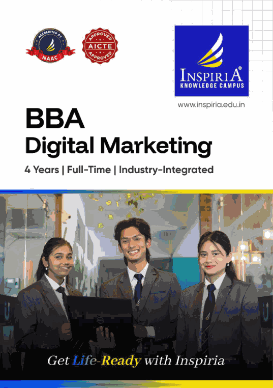 BBA Digital Marketing programme brochure