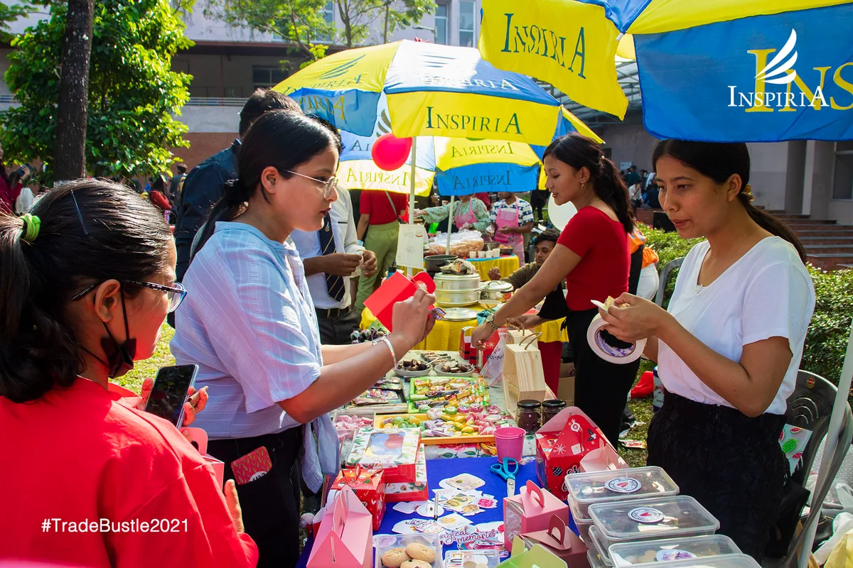 Trade Bustle — live cross-border trade market-day simulation at Inspiria