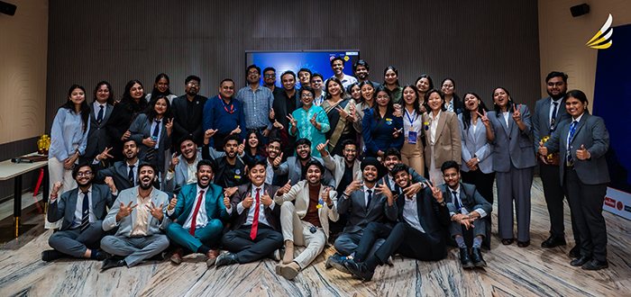 Business Management students at Corporenza, Inspiria’s annual management fest