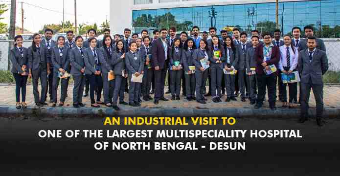 An industrial visit to one of the largest Multispeciality Hospital of North Bengal - DESUN