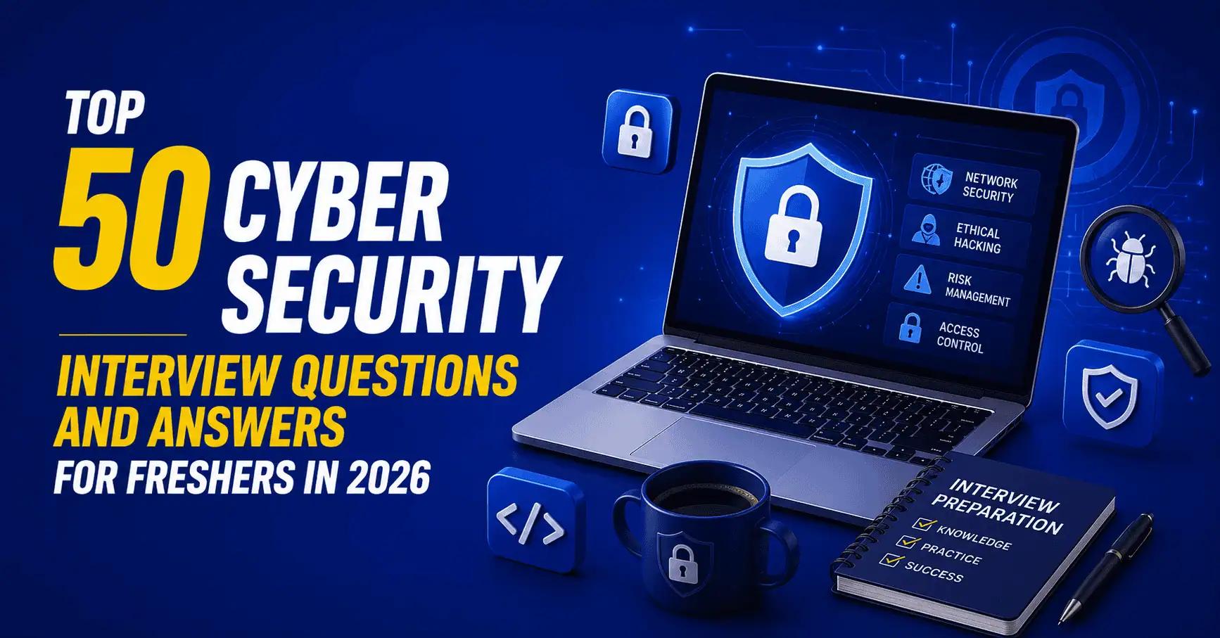 Top 50 Cyber Security Interview Questions and Answers for Freshers in 2026