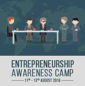 Entrepreneurship Awareness Camp at Inspiria