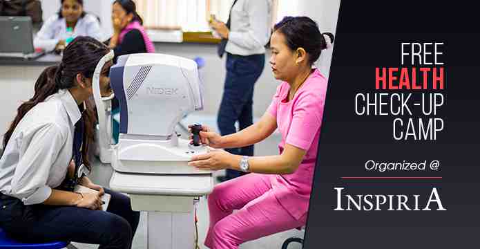 Free Health Check-Up Camp Organized at Inspiria