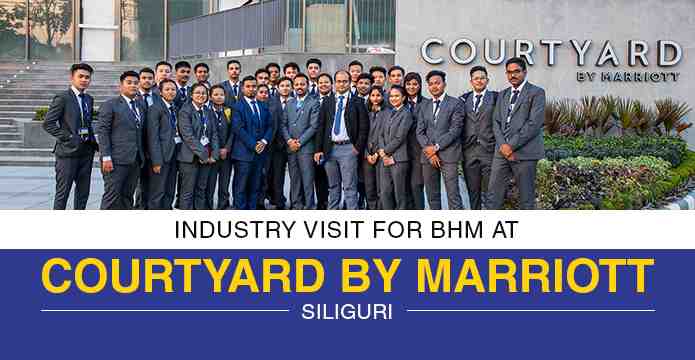 Inspirians from BHM Department explores "Courtyard by Marriott": The Industrial Exposure & Training at it's best