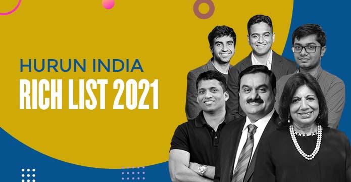 Self-Made New Face Entrepreneurs and Women Shine on Hurun India Rich List 2021