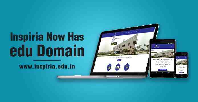 Inspiria now has edu domain