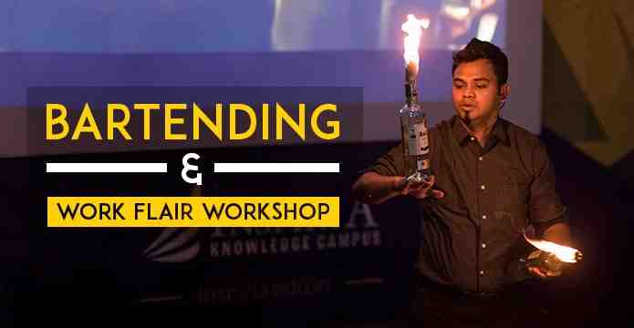 Session on Bartending & Work Flair for Hospitality Management Students