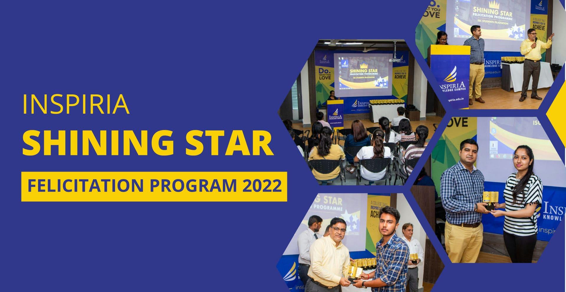 Inspiria Shining Star Felicitation Program 2022