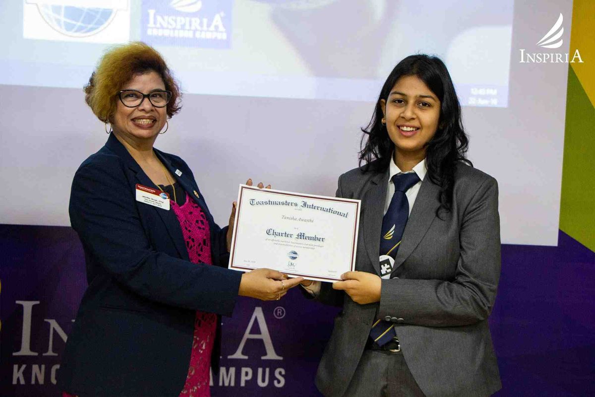 Inspiria Toastmasters Club Charter Ceremony