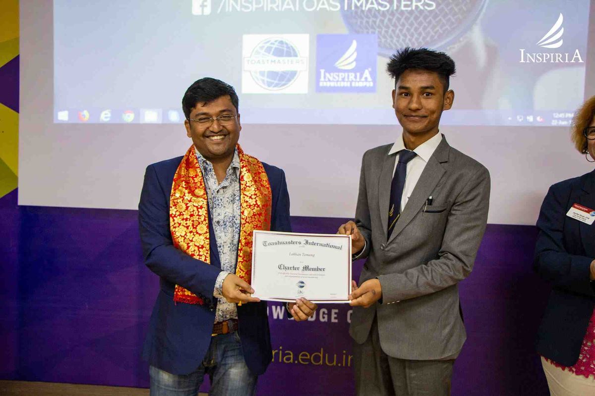 
Inspiria Toastmasters Club Charter Ceremony

