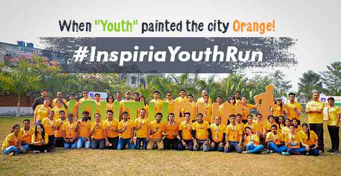 When "Youth" painted the city Orange! | #InspiriaYouthRun 2019