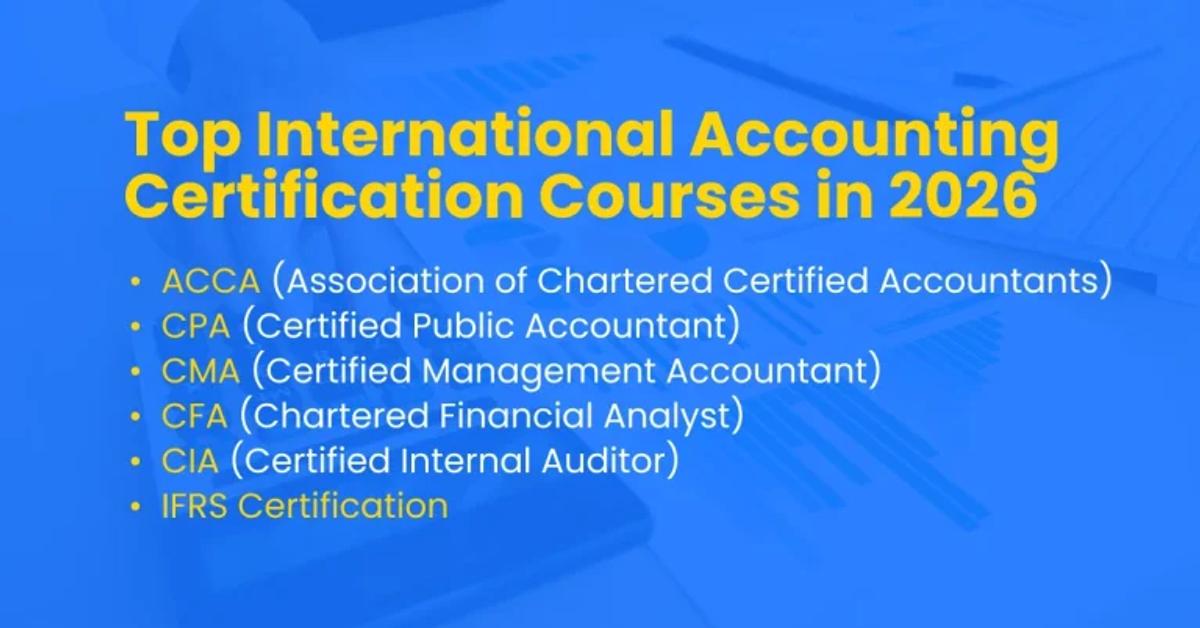 International Accounting Certification Courses list