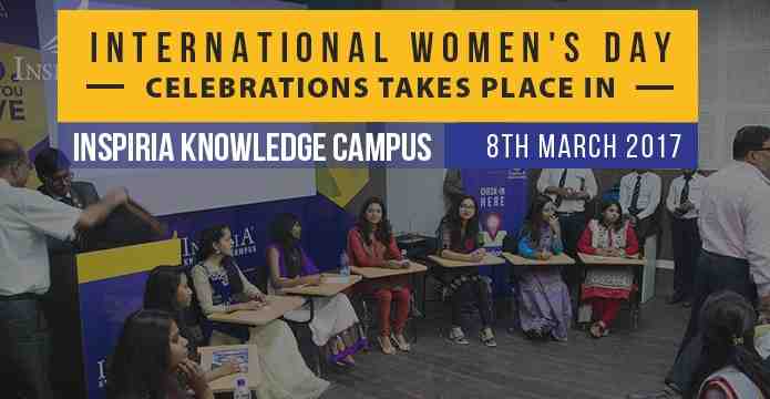 International Women's Day celebrations takes place in Inspiria Knowledge Campus - 8th March 2017