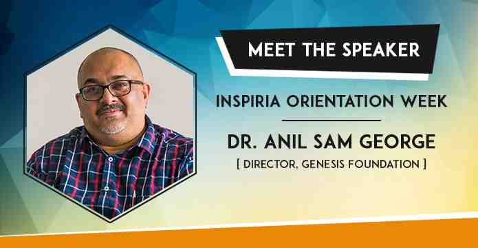 Meet The Speaker: Dr Anil Sam George