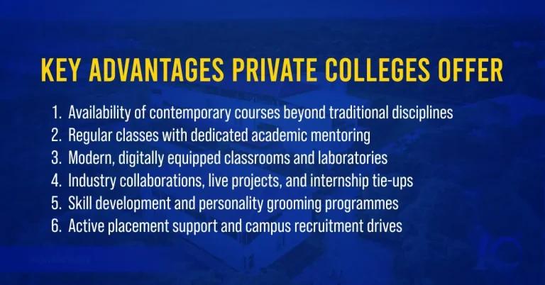 Advantage of Private Colleges in West Bengal