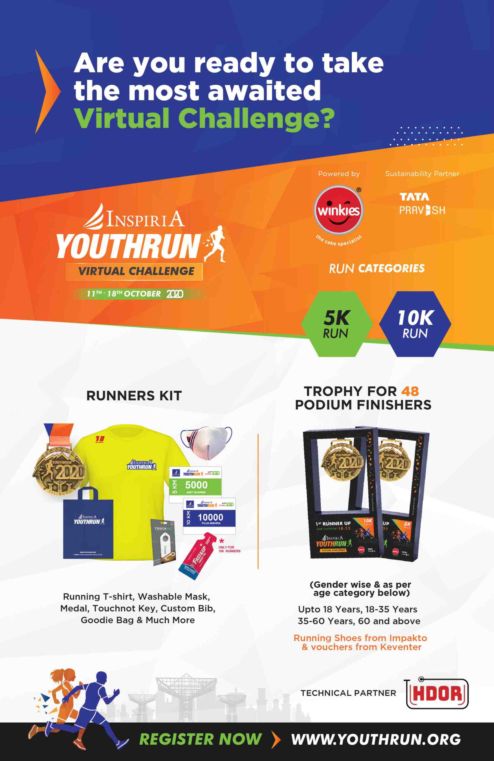 Inspiria YouthRun 2020: Most Awaited Virtual Marathon in India