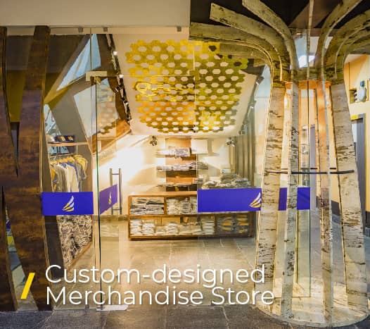 Custom-designed Merchandise Store
