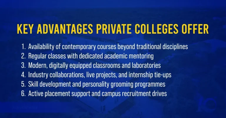 Advantage of Private Colleges in West Bengal