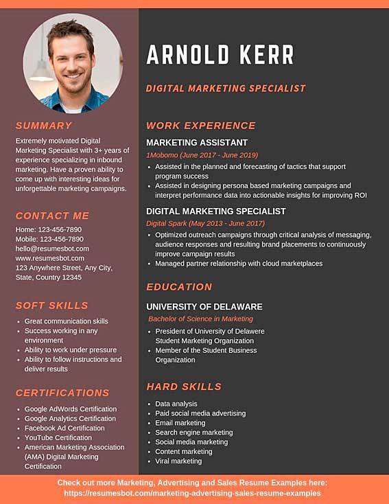 Digital Marketing Resume