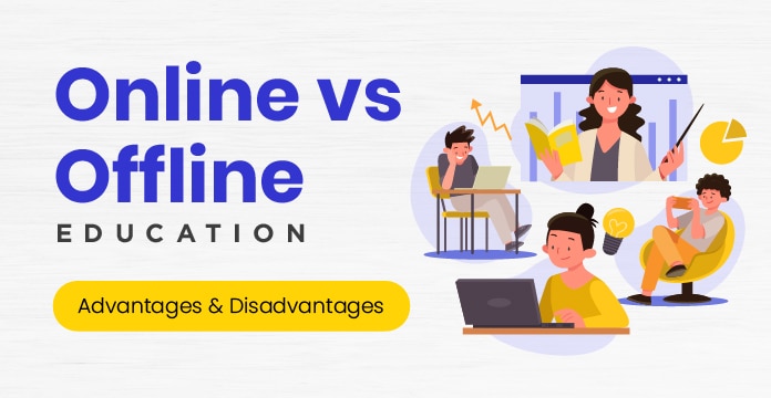 difference between online and offline education