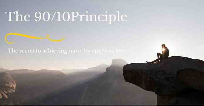 The 90 10 Principle