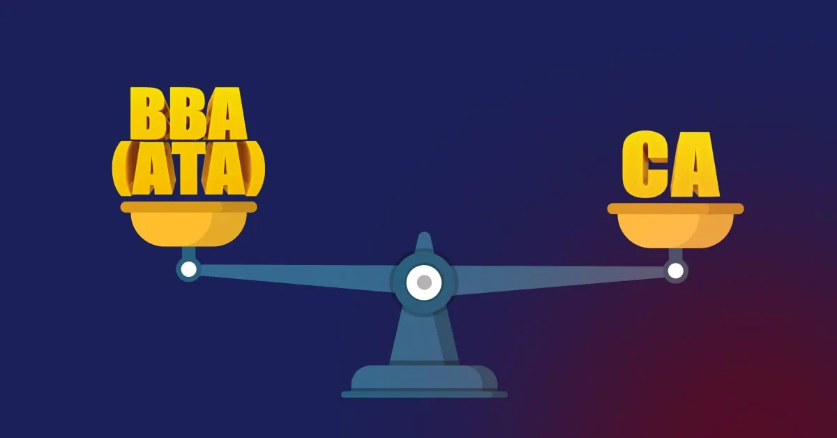 bba accountancy taxation vs ca