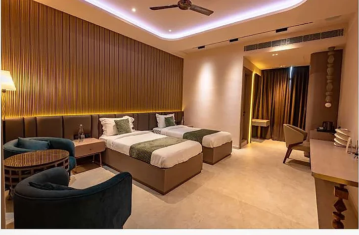 A sleep-built room in the Inspiria campus residence