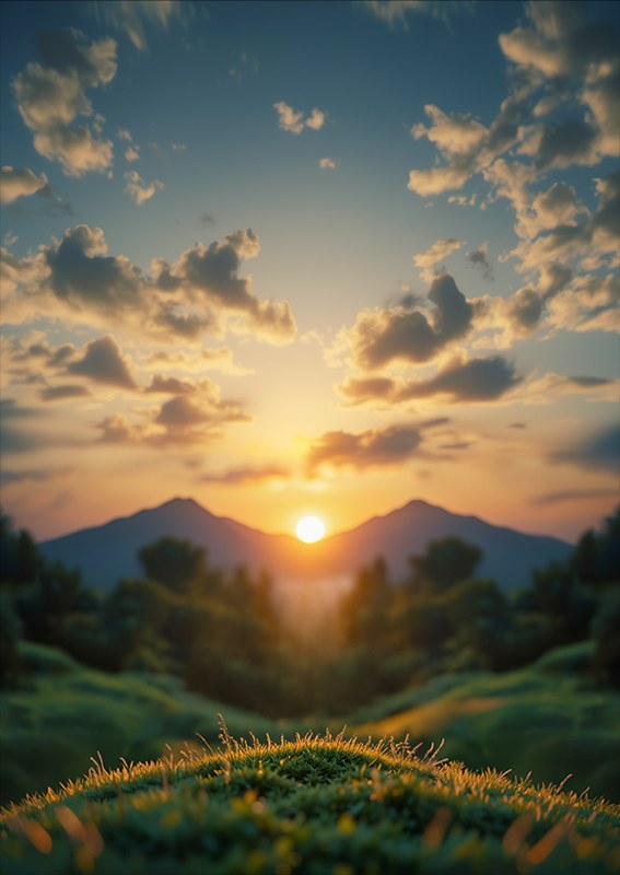 A sundowner over the hills near Siliguri on the Friday evening